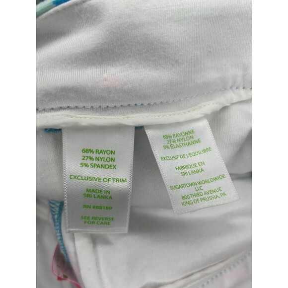 LILLY PULITZER “Jayne” 7” Knit Shorts Womens Size 2 What a Lovely Place - Picture 6 of 7